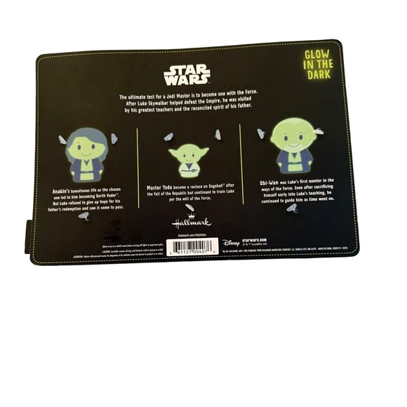 Star Wars Itty Bittys Jedi Force Ghosts Set Of 3 Glow In The Dark Plush By Hallm - Picture 2 of 2